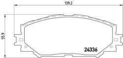 BREMBO set placute frana, frana disc BREMBO P 83 082 - automobilus