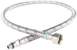 Ferro flexibilis bekötőcső vízre 3/8" x M10 rövid véggel 60 cm (FE-WBS18)