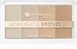 Bell Hypoallergenic t & Bronze Kit paletă pentru contur și iluminare 20 g