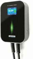 Besen E-autó töltő LCD 6m-kábel 3-fázis 1x 11kW fali 1xT2 IP66 műanyag Wallbox BESEN (BS20-BC-11kW-T2)