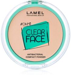 LAMEL OhMy Clear Face pudra compacta antibacterial culoare 401 Light Natural 6 g