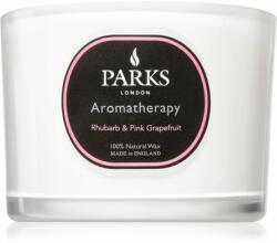 Parks London Aromatherapy Rhubarb & Pink Grapefruit lumânare parfumată 350 g