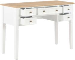 vidaXL Birou de scris, alb, 109, 5 x 45 x 77, 5 cm, lemn (280069)