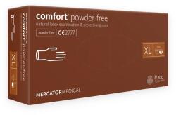 Mercator Medical comfort latex púdermentes vizsgálókesztyű - Krémszínű - L