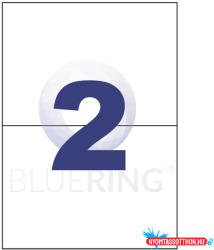 Bluering Etikett címke, 210x148mm, 100 lap, 2 címke/lap Bluering® (BRET112) - nyomtassotthon