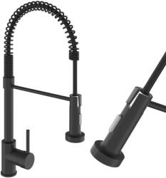 Gamma Spiral Mosogató Csaptelep - Rugalmas, Matt Fekete (BSL-bk) - rent-xgranit