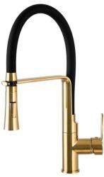 Gamma Vegas Mosogató Csaptelep - Rugalmas, Zuhanyfejes, Arany (BVsK-gd)