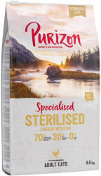 Purizon 2x6, 5kg Purizon Adult Sterilised csirke & hal gabonamentes száraz macskatáp