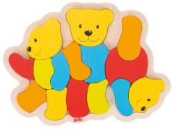 Goki Puzzle din lemn Trei Ursuleti Puzzle