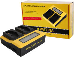 Patona Incarcator acumulatori PATONA Dual LCD USB Canon LP-E4 LP-E19 pentru Canon EOS 1D 1DS Mark III 1D Mark IV 1DX Mark II (PT-7686)