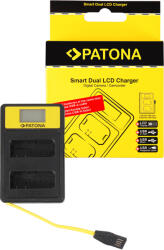Patona Incarcator acumulatori dublu Patona Smart Dual LCD USB Nikon EN-EL14 (PT-141622)
