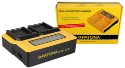 Patona Incarcator acumulatori Panasonic DMW-BLC12 E Dual LCD USB Charger Patona (PT-7625)