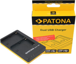 Patona Incarcator acumulatori PATONA Dual Quick Charger Sony NP-FM500H cablu USB-C (PT-1951)