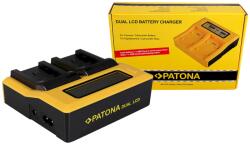Patona Incarcator acumulatori Dual LCD USB Canon BP808 BP-808 BP819 BP-819 BP820 BP-820 (PT-7589)