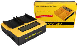 Patona Incarcator acumulatori Sony BP-U30 BP-U60 BP-U90 BP-U95 PATONA Dual LCD USB Charger (PT-7673)