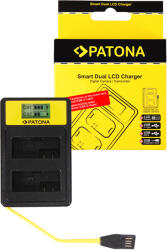 Patona Incarcator acumulatori dublu Patona Smart Dual LCD USB Canon LP-E8 (PT-141574)