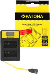 Patona Incarcator acumulatori Panasonic DMW-BLC12PP dublu Patona Smart Dual LCD USB (PT-141625)