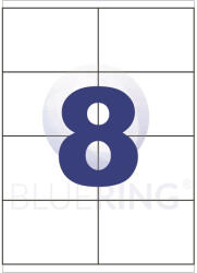 BLUERING Etikett címke, 105x70mm, 100 lap, 8 címke/lap Bluering® (BRET114) - iroszer24