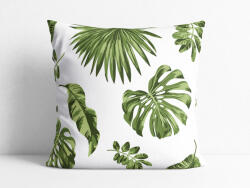 Goldea pamut párnahuzat - monstera levelek 60 x 60 cm