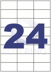 BLUERING Etikett címke, 70x37mm, 100 lap, 24 címke/lap Bluering® (BRET128) - iroszer24