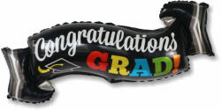  Ballagási óriás lufi 35" 90cm, diploma, Congratulation Grad (LUFI879578)
