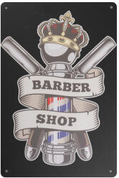  Dekorációs tábla BARBER B015 - fém barber dekoráció