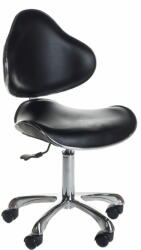 Beauty system Kozmetikai szék háttámlával, fekete - nagykereskedelem-szalonok - 45 690 Ft