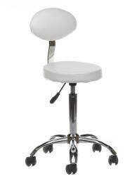 Beauty system Kozmetikai szék háttámlával, fehér - nagykereskedelem-szalonok - 28 650 Ft