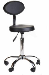 Beauty system Kozmetikai szék háttámlával, fekete - nagykereskedelem-szalonok - 30 926 Ft