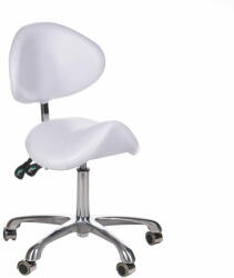 Beauty system Kozmetikai szék háttámlával, fehér - nagykereskedelem-szalonok - 43 887 Ft