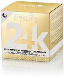 Efektima Cremă-mască pentru față, de noapte - Efektima Instytut 24K Gold & Combination Of 7 Oils Night Cream Mask 50 ml