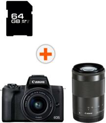 Canon EOS M50 Mark II + EF-M 15-45mm + 55-200mm f/3.5-6.3 IS STM (4728C041AA) Aparat foto