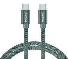 SWISSTEN Cablu Swissten Date USB-C to USB-C Textil 1.2M Gri (8595217455979)
