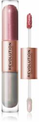 Revolution Beauty Double Up folyékony szemhéjfesték 2 az 1-ben árnyalat Opulence Light Pink 2x2, 2 ml