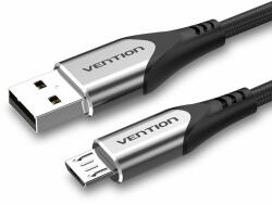 Vention Luxury USB 2.0 to microUSB Cable 3A Gray 1m Aluminum Alloy Type (COAHF)