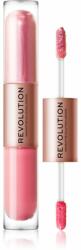 Revolution Beauty Double Up folyékony szemhéjfesték 2 az 1-ben árnyalat Blissful Pink 2x2, 2 ml