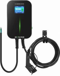 Besen E-autó töltő LCD WiFi Bluetooth APP 6m-kábel 3-fázis 1x 11kW fali 1xT2 IP66 Wallbox Smart BESEN (BS20-BC-11kW-APP-T2)