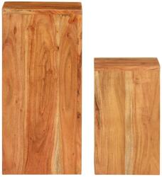 vidaXL Mese laterale, 2 buc. , lemn masiv de acacia (320805)