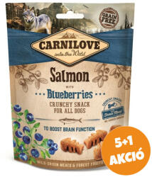 CARNILOVE Crunchy Snack Salmon with blueberries jutalomfalat lazac, áfonya 6x200g