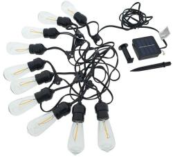 Baterie Centrum LED Napelemes lánc 10xLED/1, 2V 600 mAh 5, 94m IP44 meleg fehér BC0401 (BC0401)