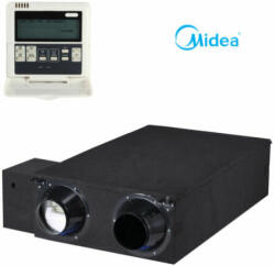 Midea HRV-D1500(B)-KJR-27B/E hővisszanyerős szellőztető (standard távszabályzóval, kábellel) (HRV-D1500 (B)) - brs