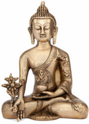 Bodhi Buddha réz szobor, aranyozott, 18cm - Bodhi