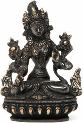 Bodhi Tara réz szobor (fekete), kb. 14 cm - Bodhi