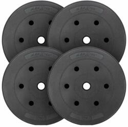 MAXXIVA Súlytárcsa szett 4 x 10 kg cement fekete (ZFF38005_SL2) Súlytárcsa