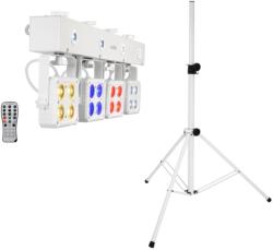 EUROLITE Set LED KLS-180 white + BS-2 EU Loudspeakerstand white - dj-sound-light