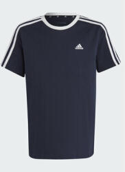 Adidas Tricou Essentials 3-Stripes Cotton Loose Fit Boyfriend T-Shirt IC3638 Albastru Loose Fit