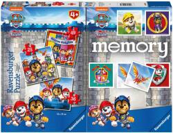 Ravensburger Puzzle + Joc Memory Patrula Catelusilor, 25/36/49 Piese - Ravensburger (rvspc20983)