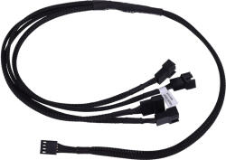  Phobya Y-Kabel 4Pin PWM - 4x 4Pin PWM 60cm - fekete /1011110/