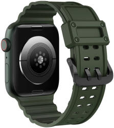 Curea plastic Triple Protection compatibila cu Apple Watch 4/5/6/7/8/SE 38/40/41mm Verde (9145576276136)