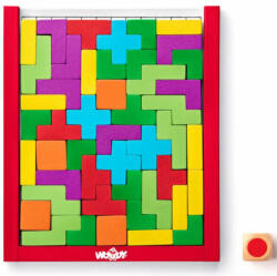 Woodyland Színes fa tetris kirakó játék - Woodyland (91918) - jatekwebshop